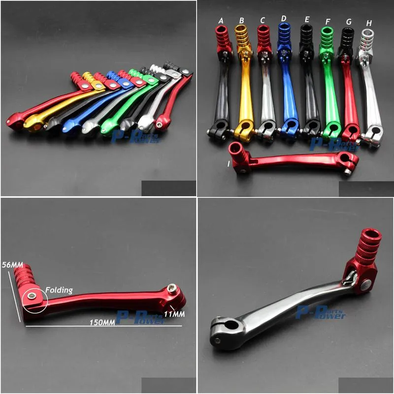  motorcycle cnc aluminum folding gear shift lever fit kayo apollo bosuer 110/125/140/150/160/250cc dirt bike pit bikes gear lever