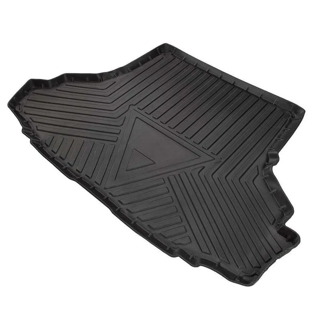 rear boot cargo mat fit for ford mustang 20152020 black rubber car trunk liner cover protector