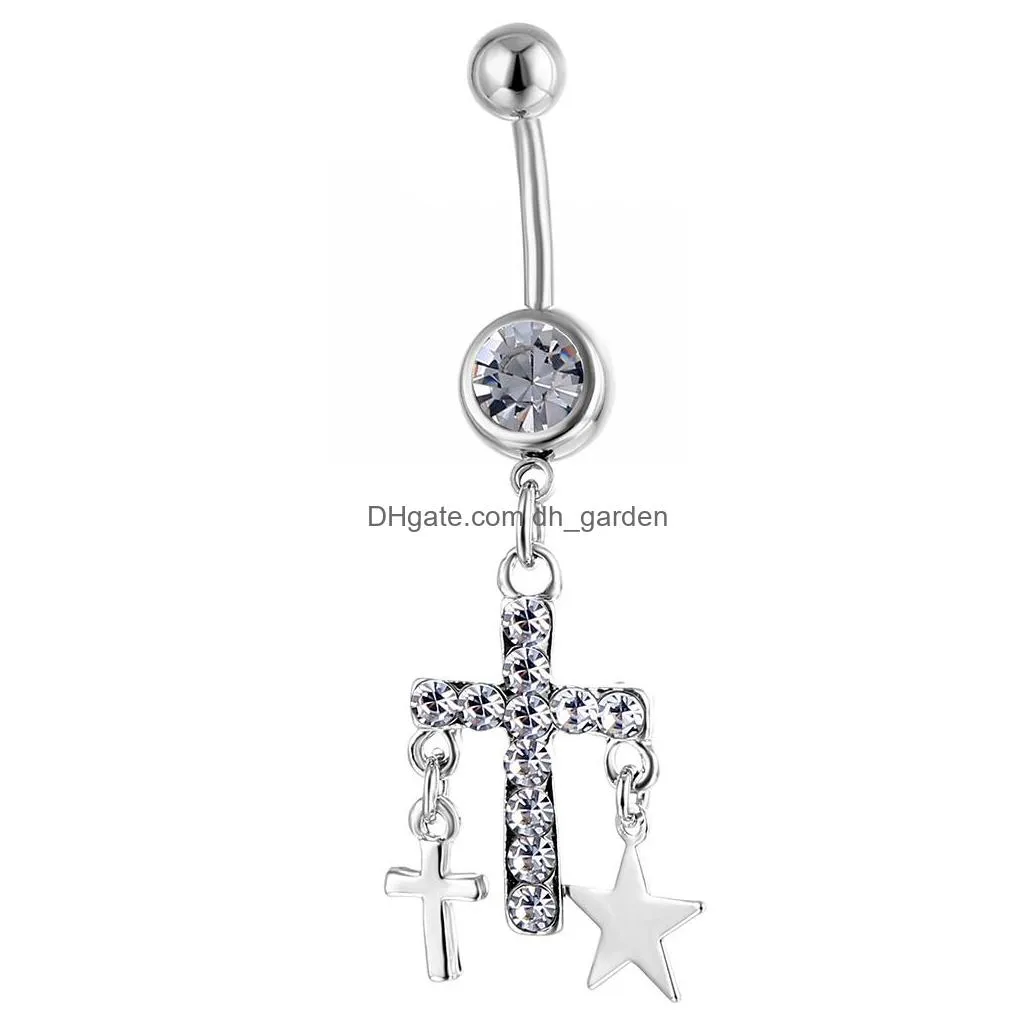 d0085 belly navel button ring