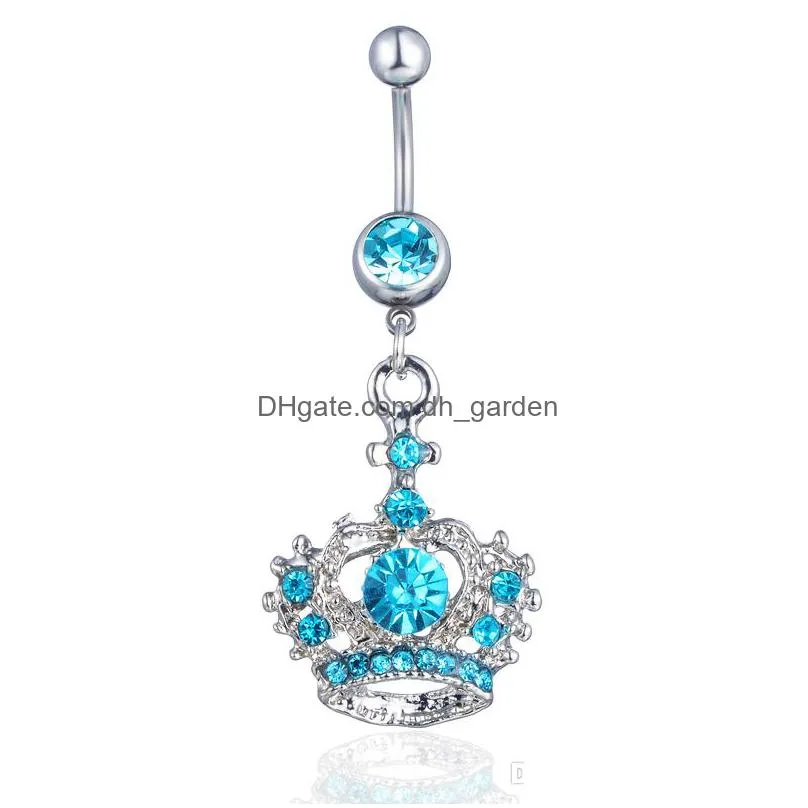 d0203 bowknot belly navel stud mix colors