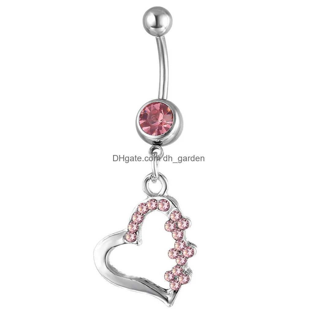 d0108 bowknot belly navel ring mix colors