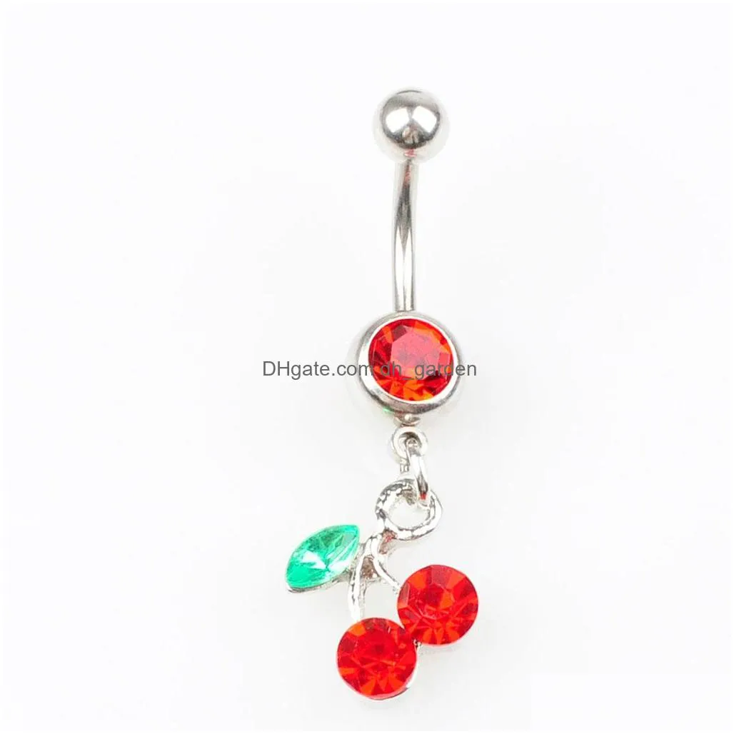 d0089 flower belly navel stud mix colors