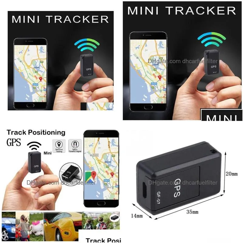 Car Gps Accessories Smart Mini Tracker Locator Strong Real Time Magnetic Small Tracking Device Motorcycle Truck Kids Teens Old Dro