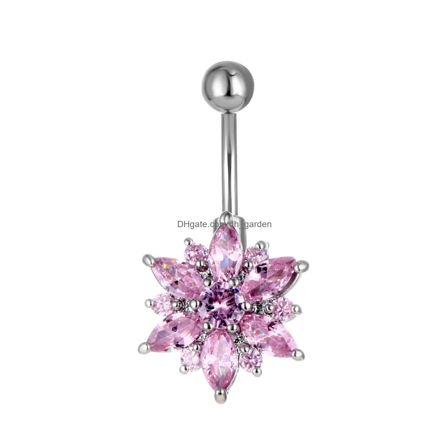 d1039 zircon belly navel ring clear colors