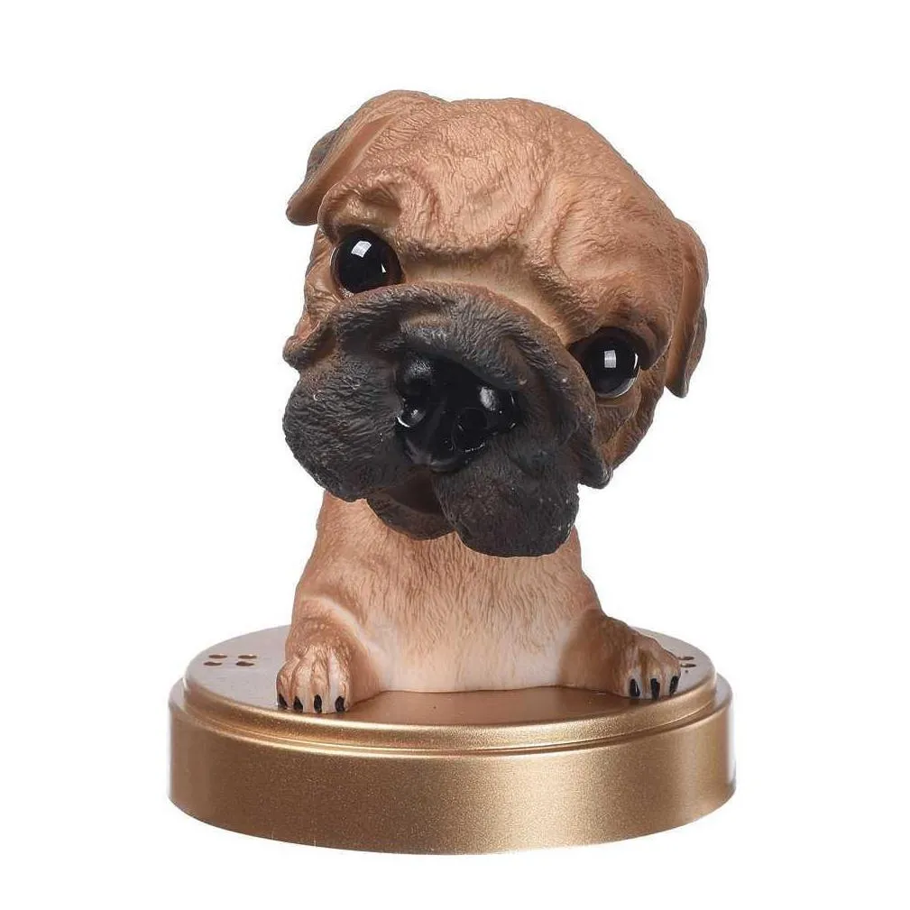 car dashboard nodding dog ornament mini bobblehead shaking head dogs cute labrador pomeranian decoration accessories