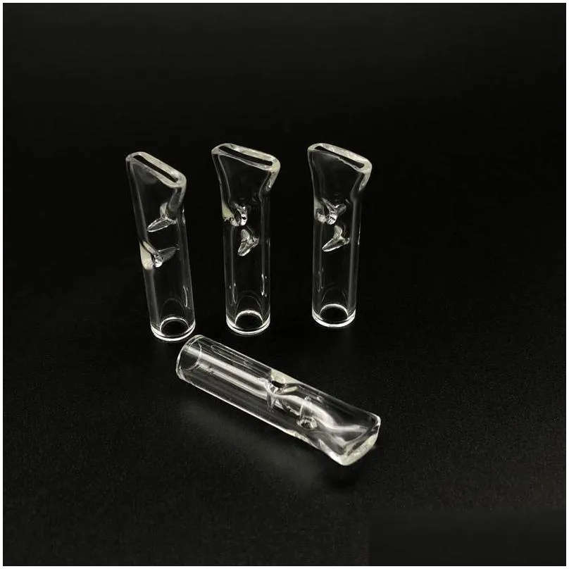 cigarette glass filter tip holder smoking mouth tips flat for hookahs raw dry herb rolling paper tobacco