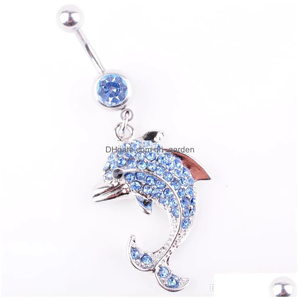 d0690 clear ab belly rings cuttlefish 14ga 10mm length