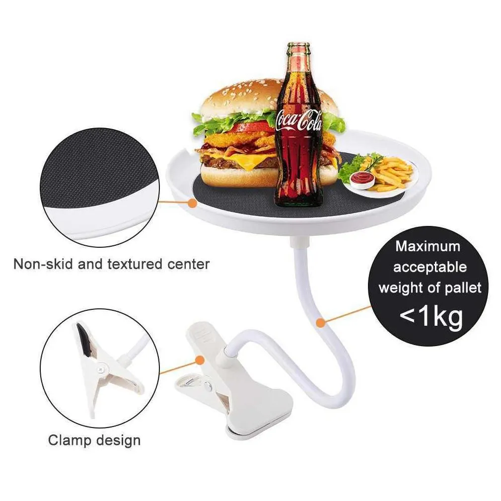 car bracket cup holder food tray snacks drink burgers french fries mount organizer accessories adjustable movable table