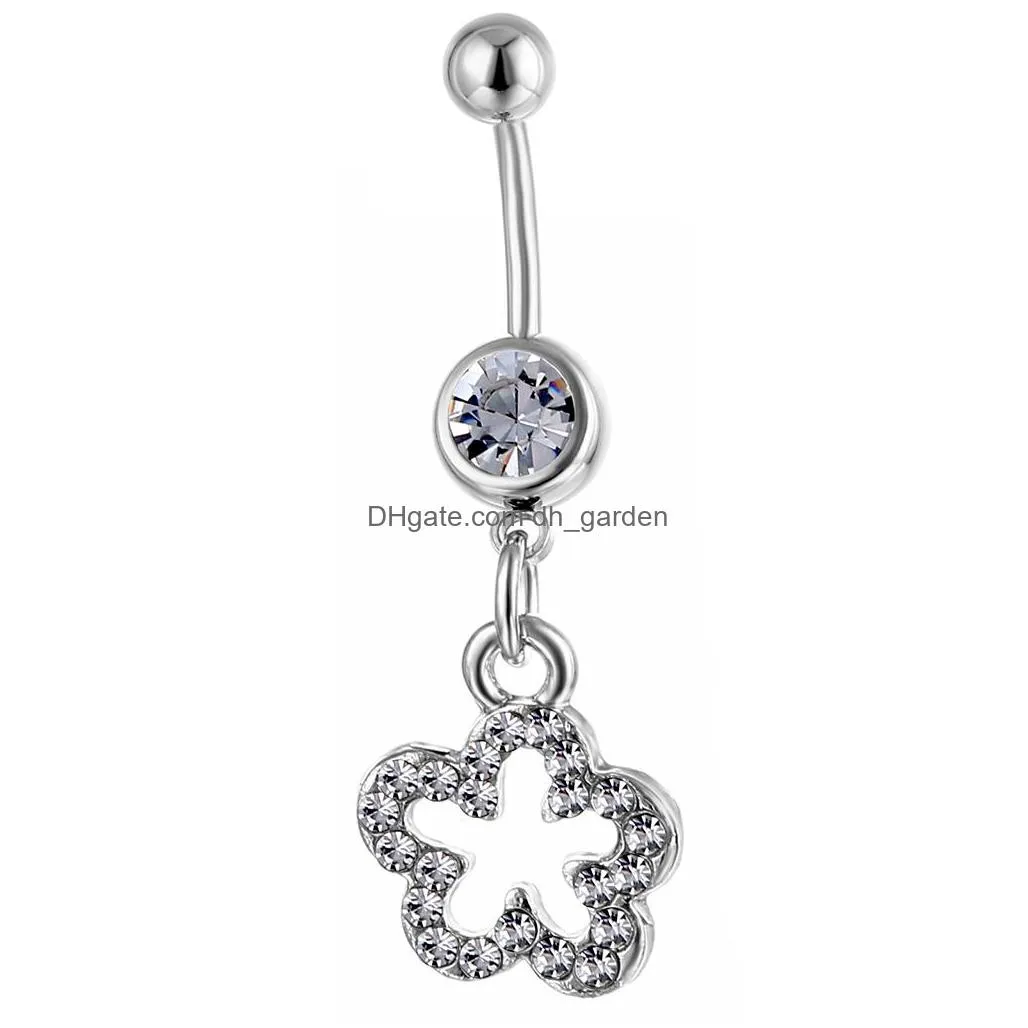 d0005 angel belly navel button ring