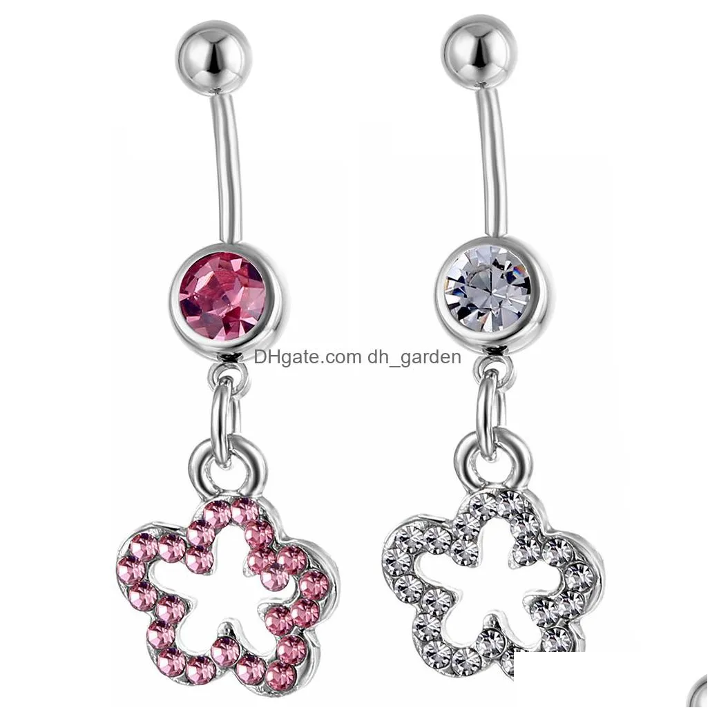 d0085 belly navel button ring