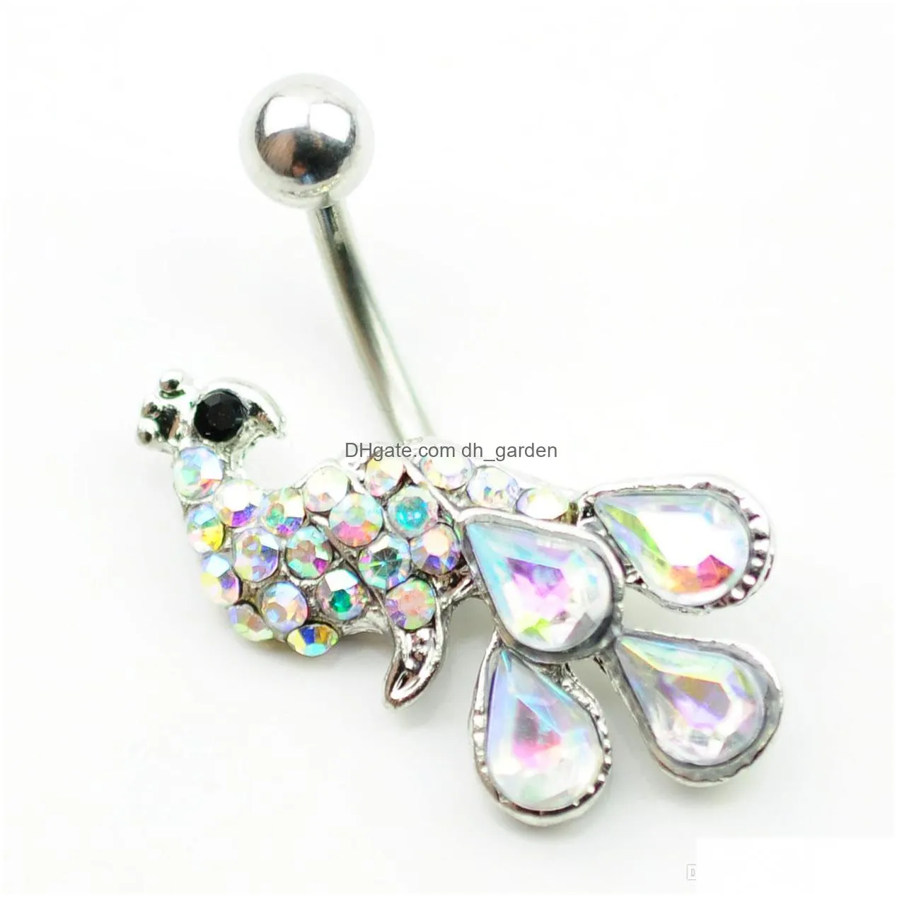 d01571 3 colors the peacock style belly button navel rings with mix piercing jewlery body 