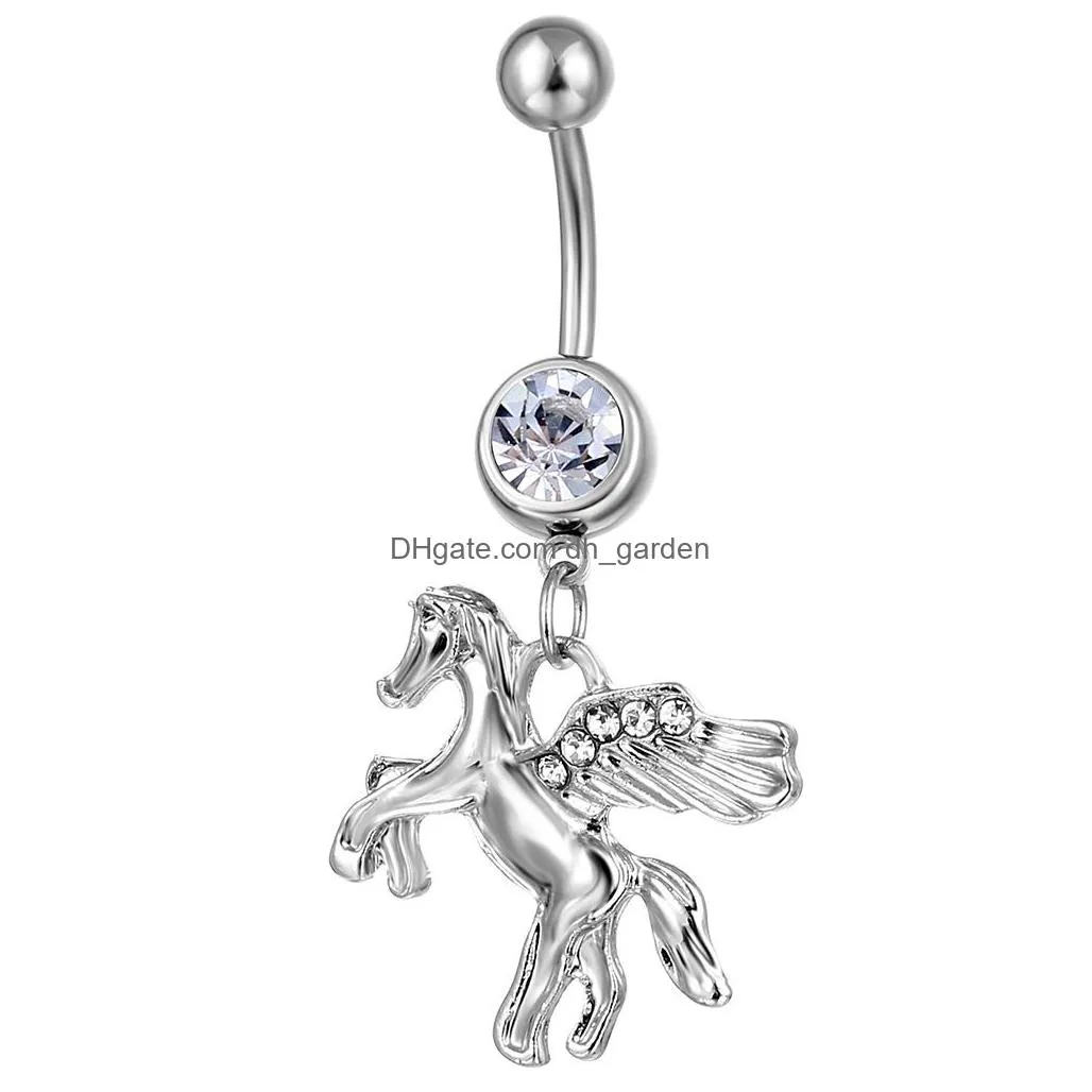 d0165 cherry body piercing jewelry belly button navel rings