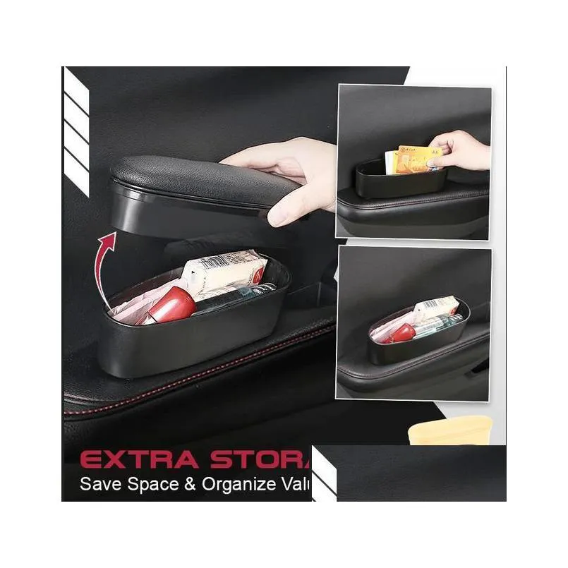  storage functional armrests car door leather ergonomic armrests auto interior parts arm elbow support arm heightening pad