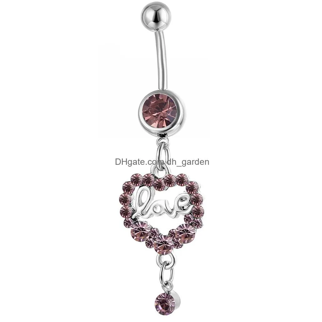 d0547 belly navel button ring mix colors