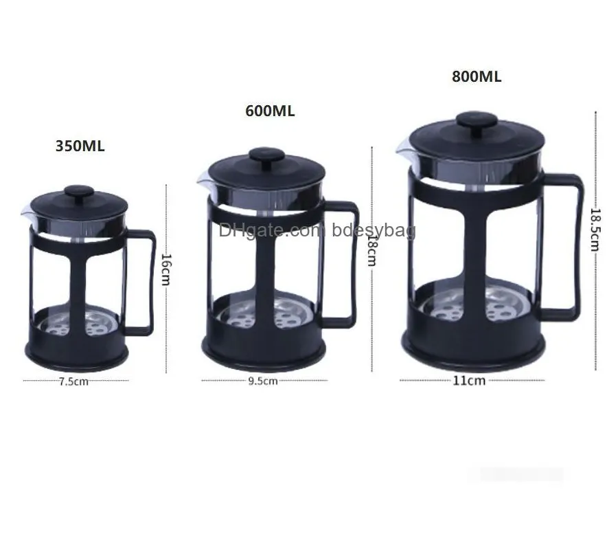 french press coffee pot good price 350 600 800ml high borosilicate glass tip press on nails french coffee maker