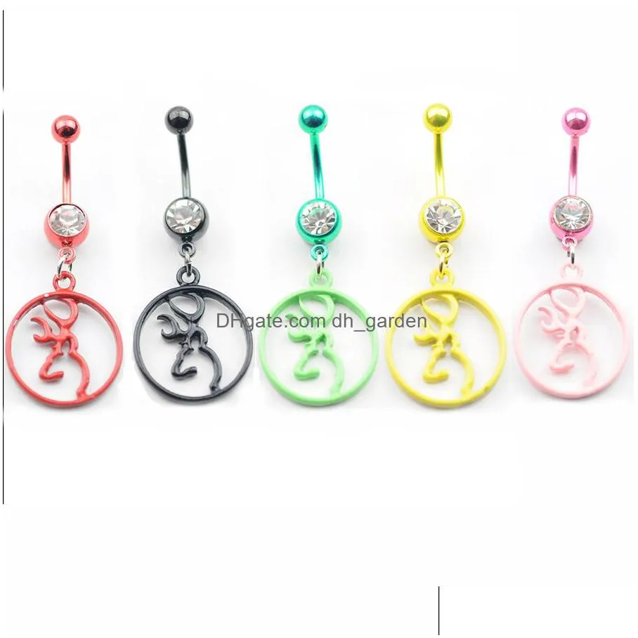 d0053 bowknot belly navel button ring mix colors