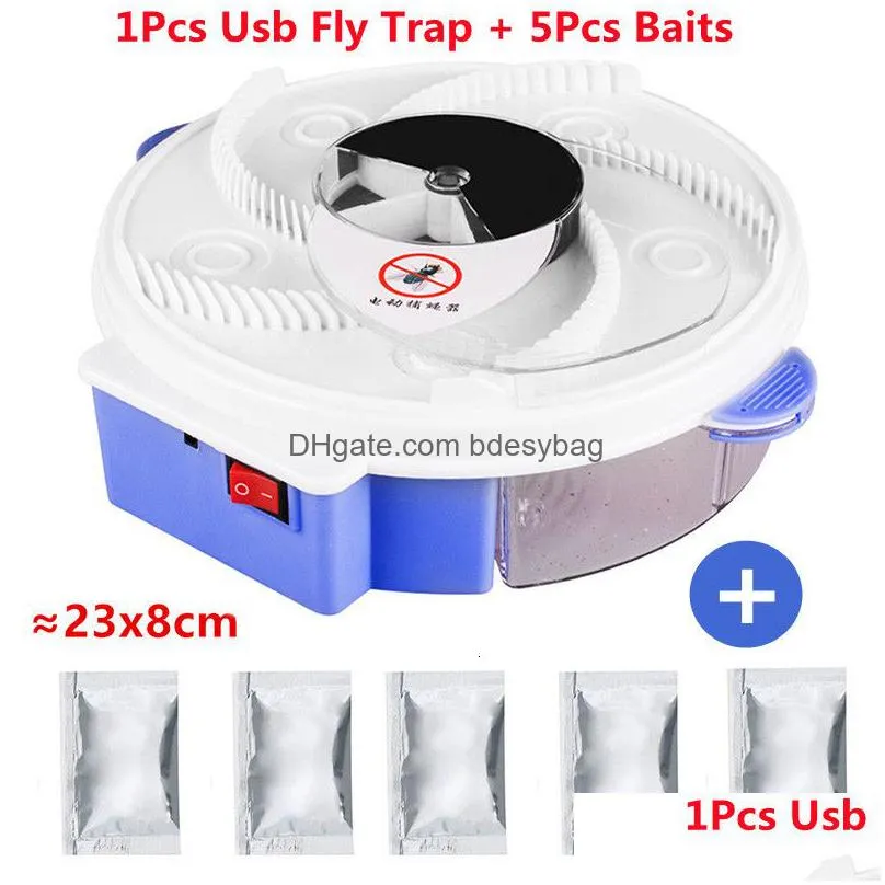 other garden supplies upgraded version usb flytrap automatic pest catcher killer electric trap device insect reject control 230110