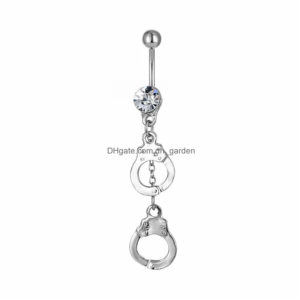 d0194 hand nipple ring silverblack color 18mm length