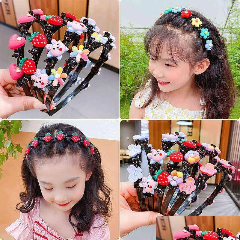 hair accessories summer girls bands clip hoop korean princess girl kid pin headband kids headwear t220907