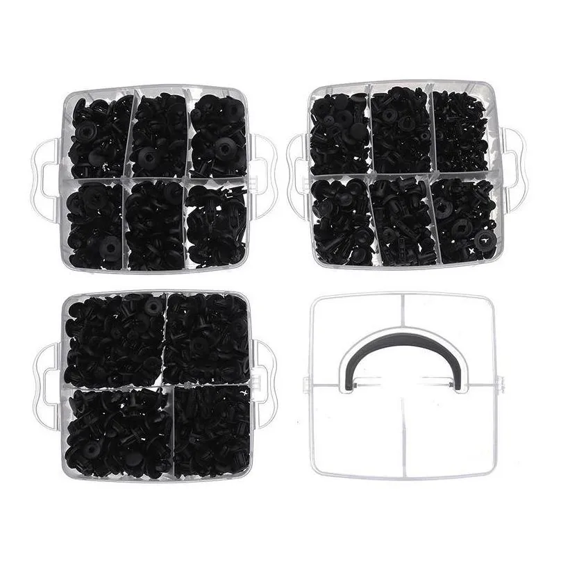 620 pcs/box car fastener clips mixed car fasteners door trim 16 sizes car bumper repair kit auto expansion screw clip buckle