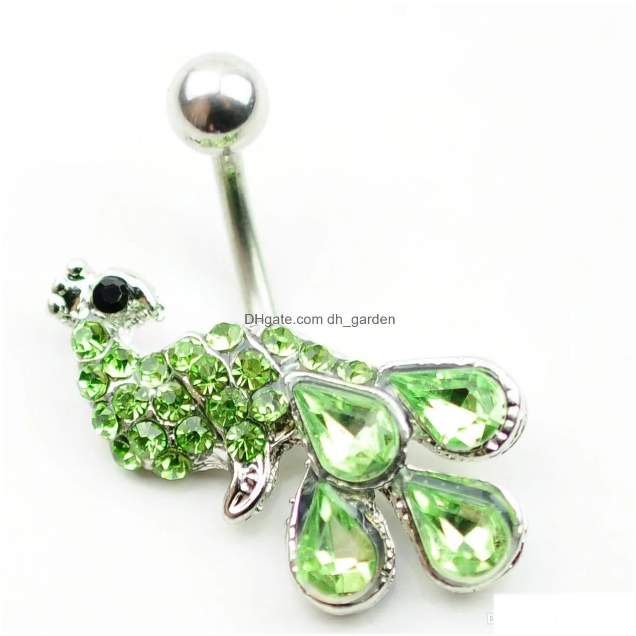 d01571 3 colors the peacock style belly button navel rings with mix piercing jewlery body 