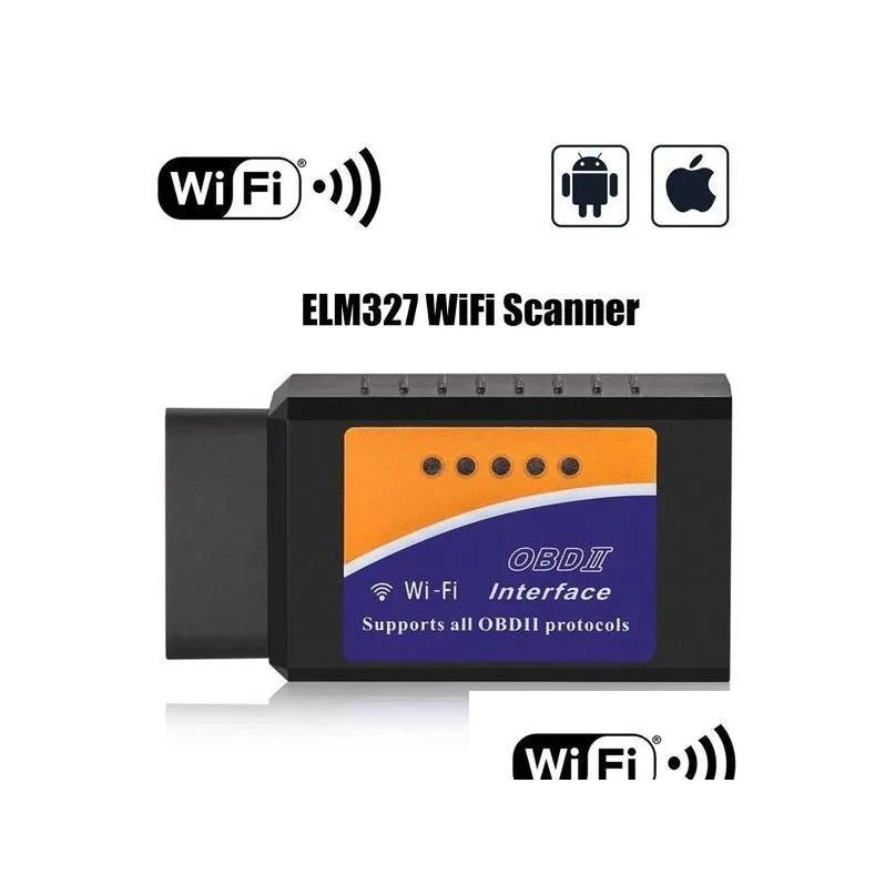 elm327 v1.5 bluetooth/wifi obd2 scanner v1.5 elm 327 pic18f25k80 auto diagnostic tool obdii for android/ios/pc/tablet pk icar2