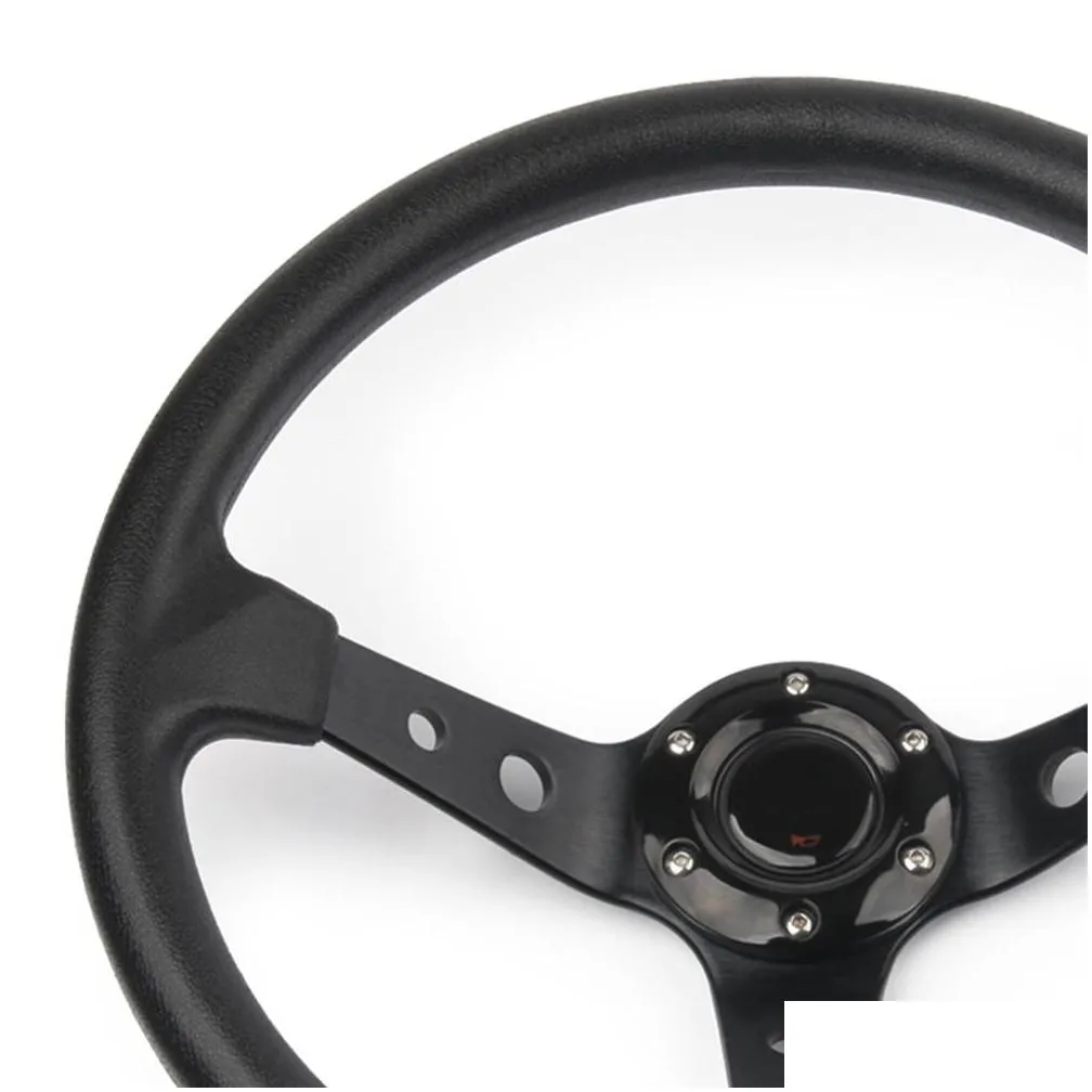 for momo car sport steering wheel racing type high quality universal 14 inches 350mm aluminum addabs car styling quick release