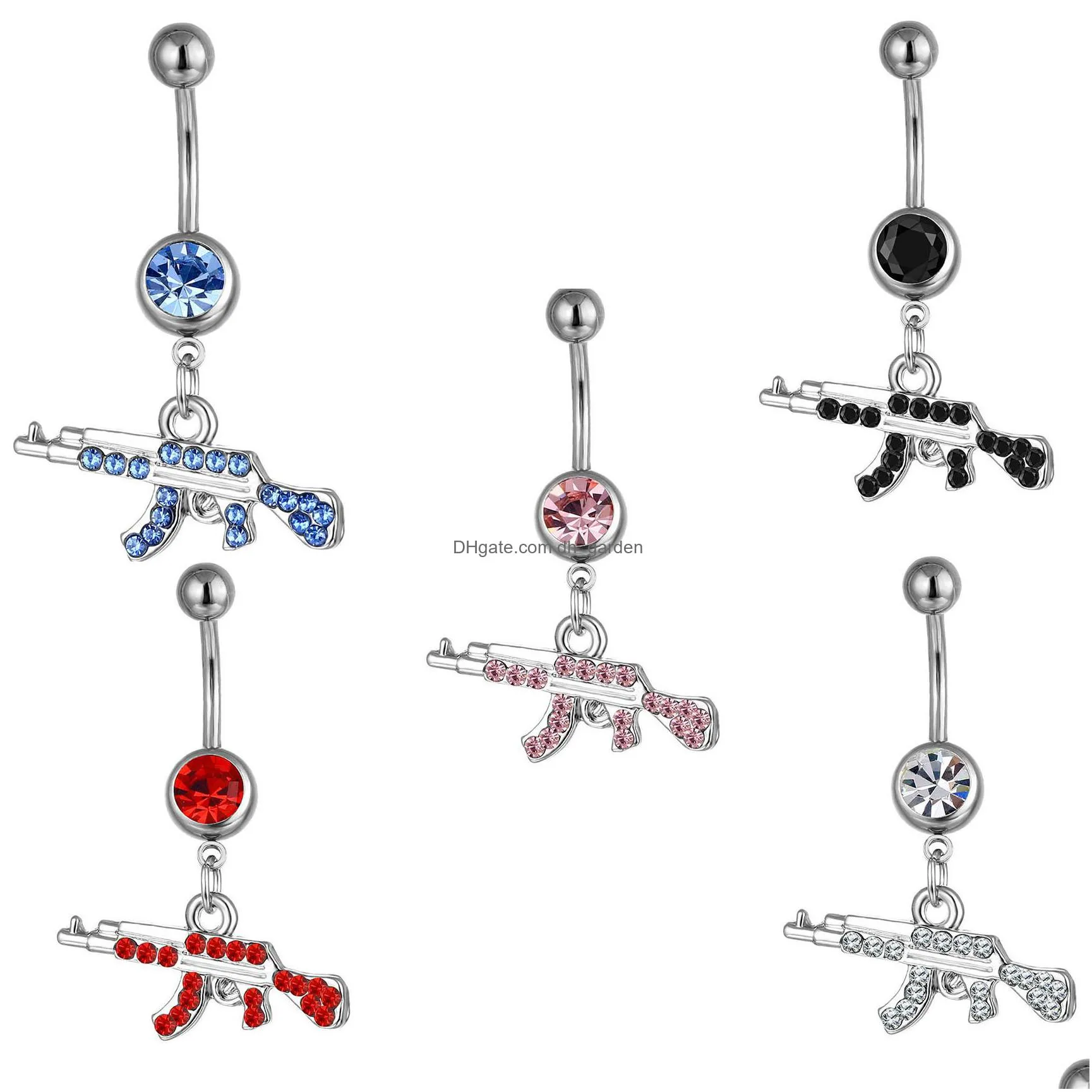 d0050 bowknot belly navel button ring mix colors
