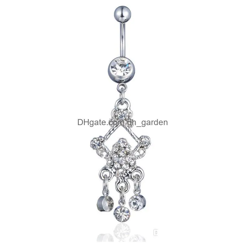 d07494 3 colors nice style belly ring mix as imaged piercing body jewlery navel