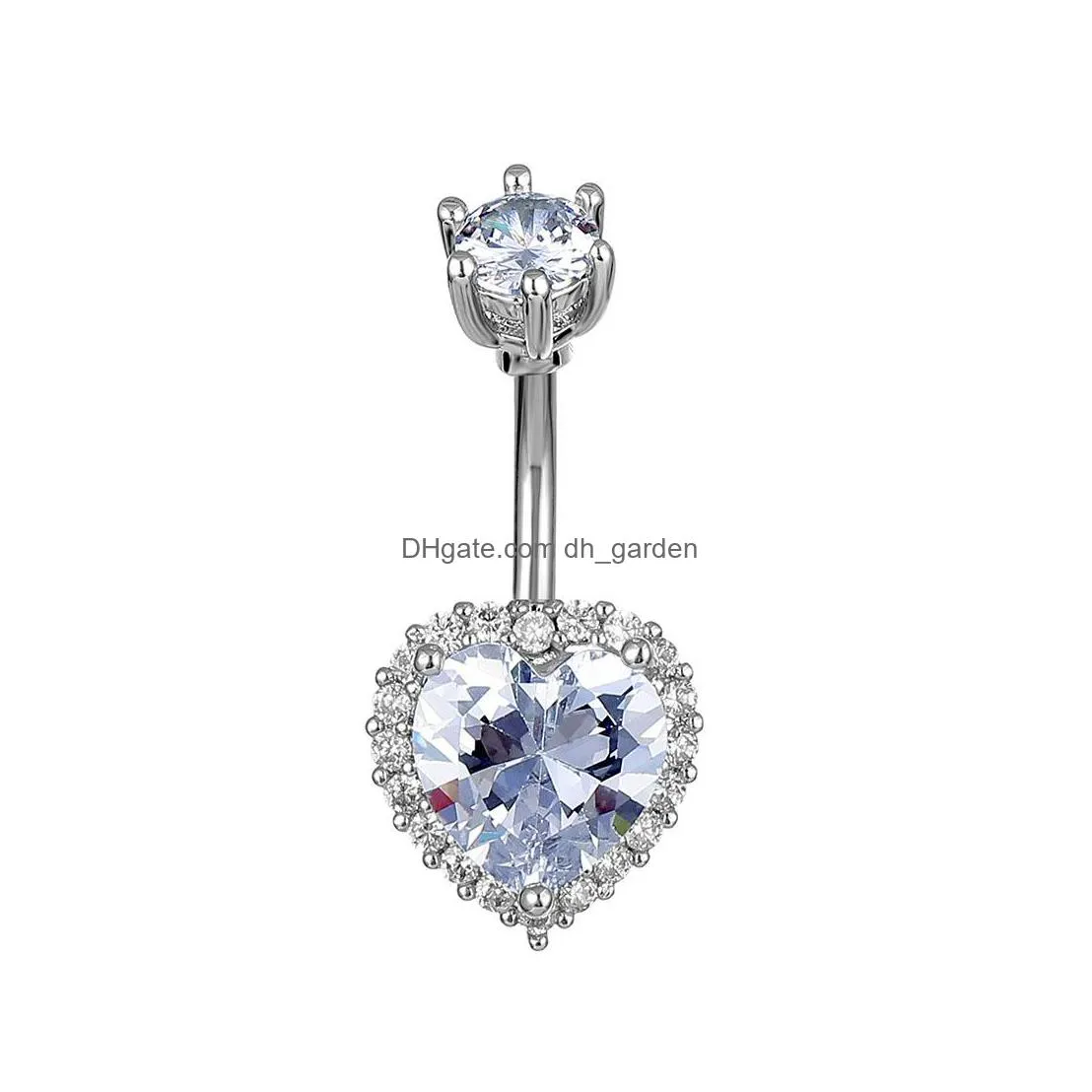 d0990 zircon stone belly navel stud mix styles