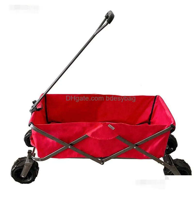 home garden supplies utility park garden cart tool customized color folding camping trolley outdoor picnic beach wagon