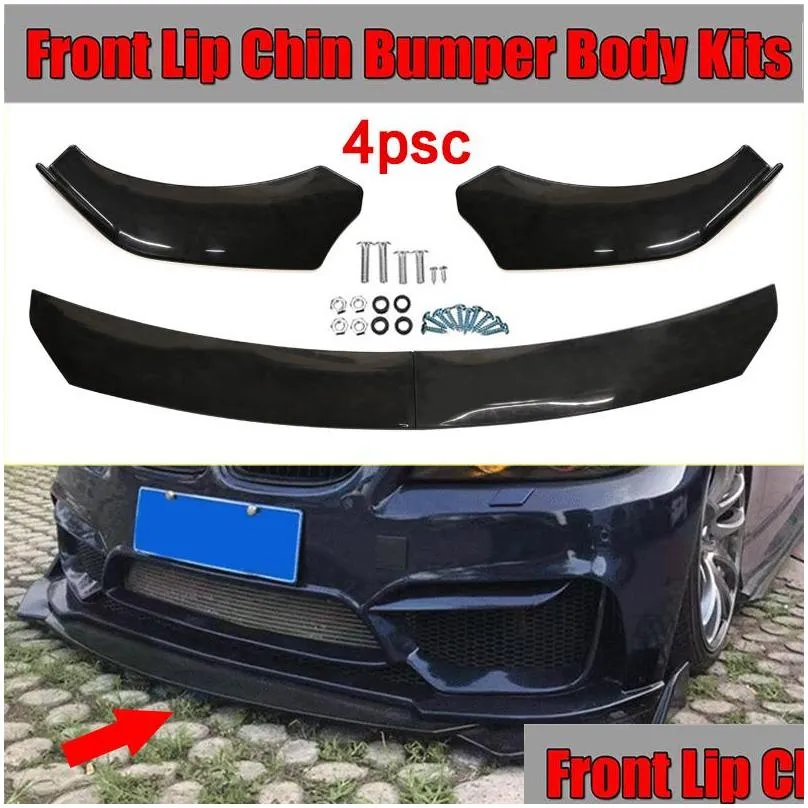  adjustable universal car front bumper splitter lip body kit spoiler diffuser lip for bmw benz/audi/vw/subaru/honda