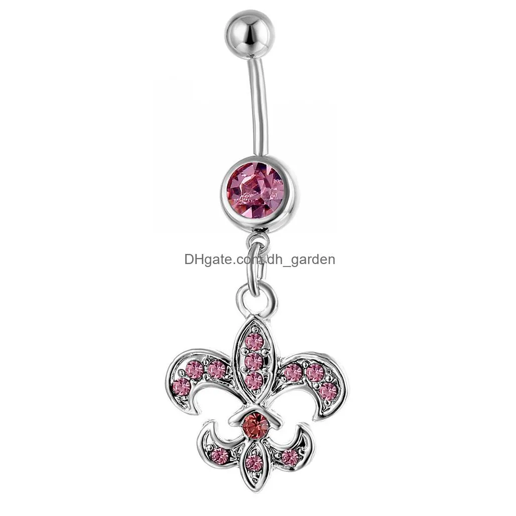 d0085 belly navel button ring