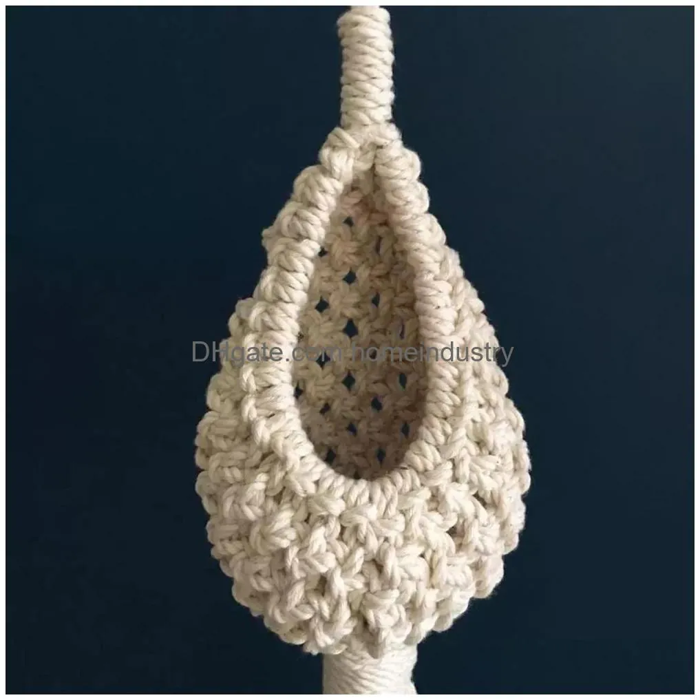 northern europe tapestries pineapple shape landscaping cotton macrame flower planter for living room balcony decorations