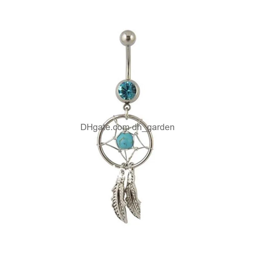 d0037 owl animal belly navel button ring mix colors