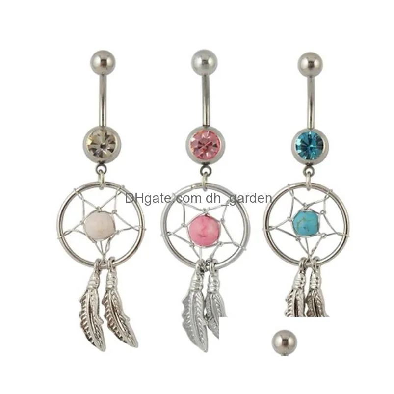 d0037 owl animal belly navel button ring mix colors