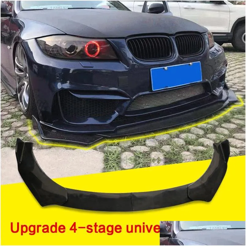  adjustable universal car front bumper splitter lip body kit spoiler diffuser lip for bmw benz/audi/vw/subaru/honda