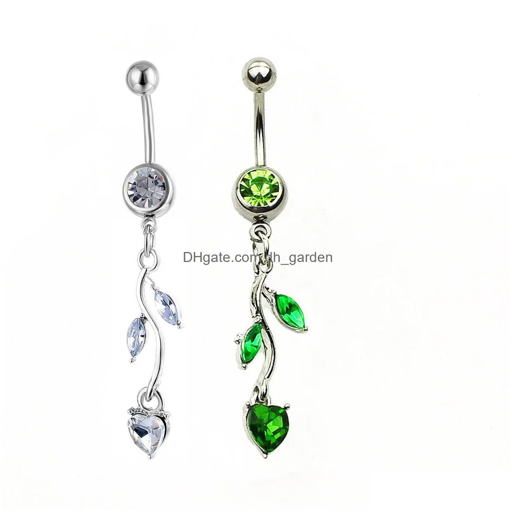 d0528 flowers belly navel ring mix colors