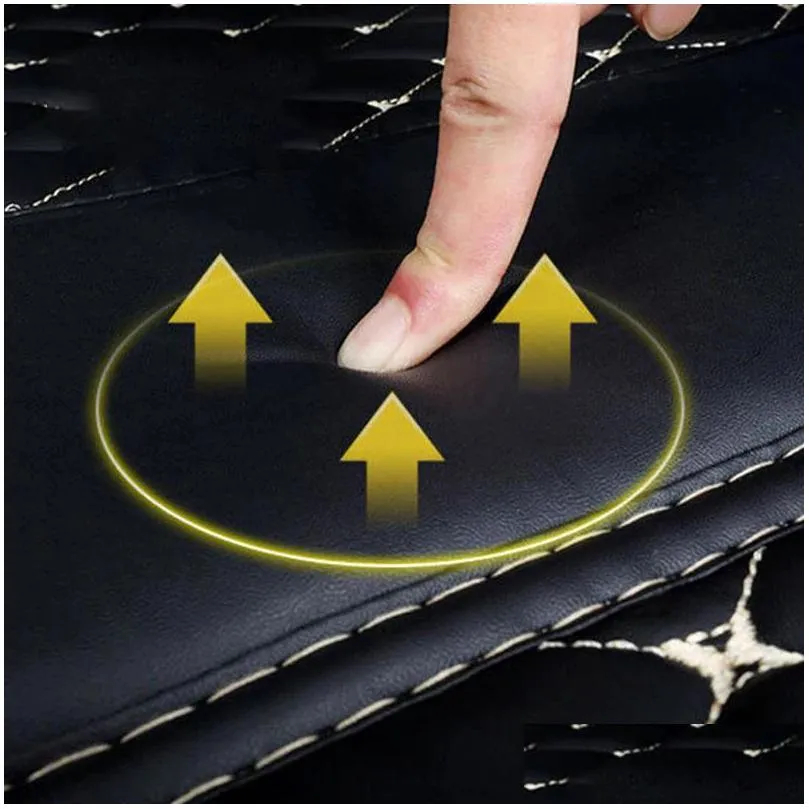 car leather trunk mat luggage compartment protection carpet for peugeot 4008 308 408 307 508l 3008 5008 interior accessories