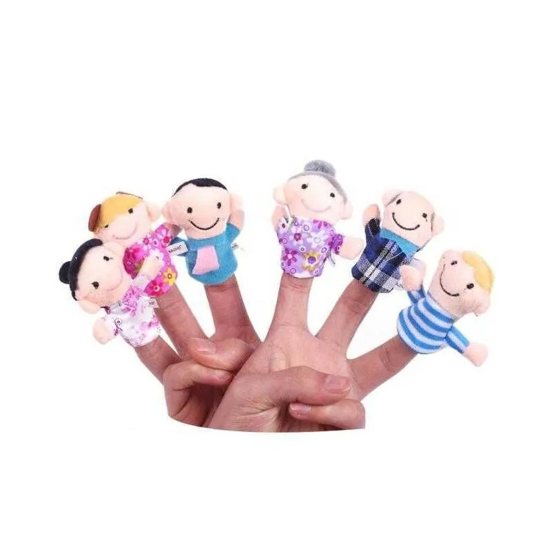 finger puppets baby mini animals educational hand cartoon animal plush doll finger puppets theater plush toys for children gifts