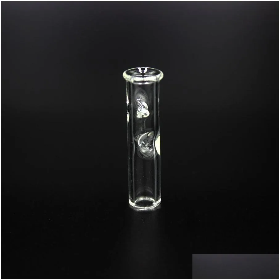 cigarette glass filter tip holder smoking mouth tips flat for hookahs raw dry herb rolling paper tobacco
