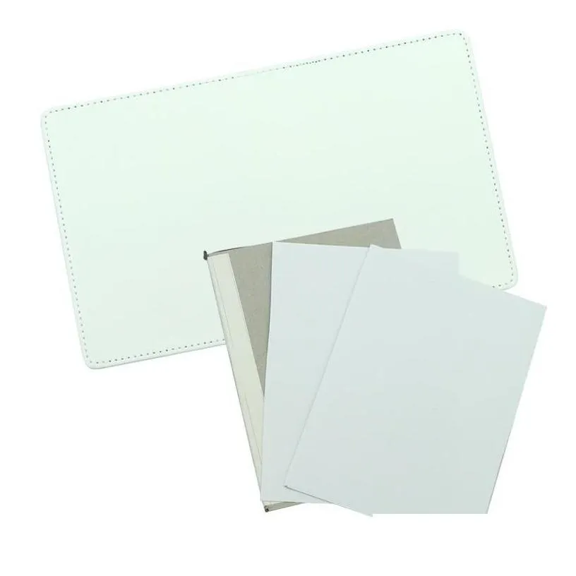 notepads sublimation blanks notepads a4 a5 a6 white journal notebooks pu leather er heat transfer printing binders inner paper by se