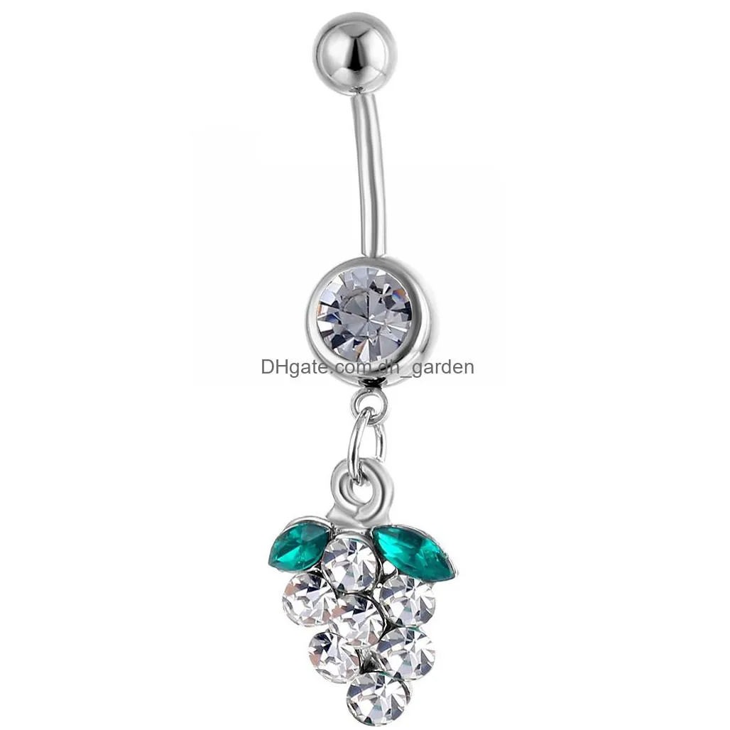 d0109 flower belly navel ring mix colors