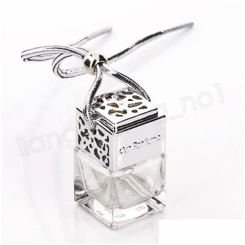 auto car hanging perfume pendant fragrance air freshener empty glass bottle decoration ornament car accessories interior car perfume