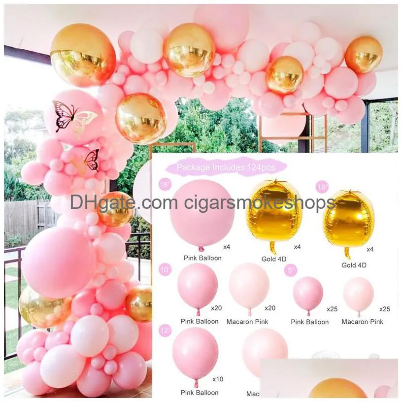 qifu macaron balloon garland arch kit wedding birthday baloon happy birthday party decor kids adult baby shower ballons globos 1027