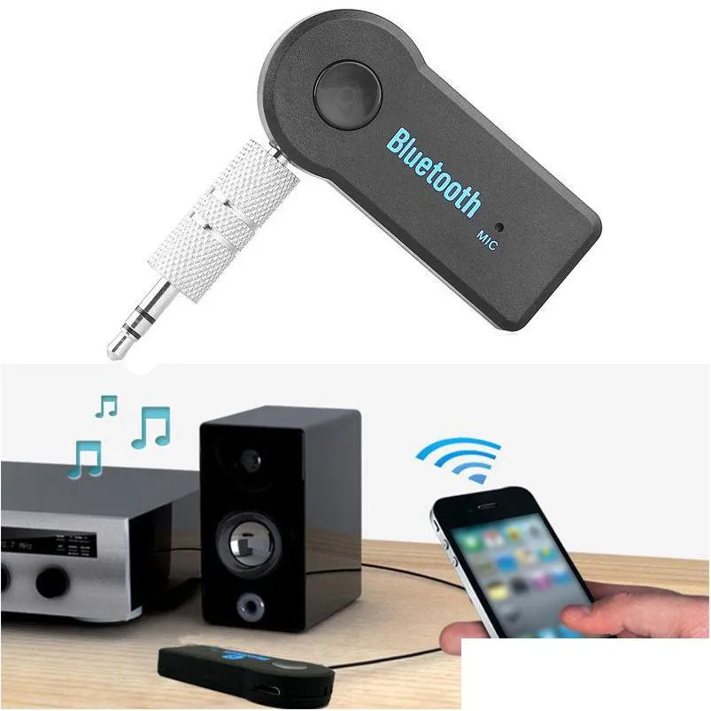 bluetooth car hands kit 3.5mm streaming stereo wireless aux audio music receiver mp3 usb bluetooth v4.1 add edr player