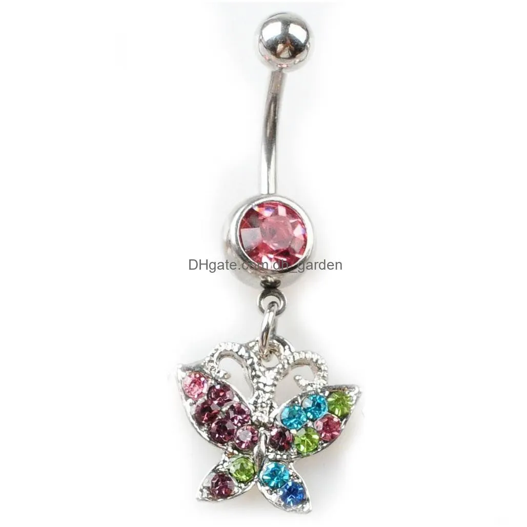 d0010 heart nipple ring mix colors