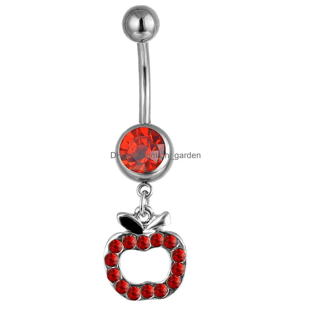 d0595 plant belly navel button ring mix colors