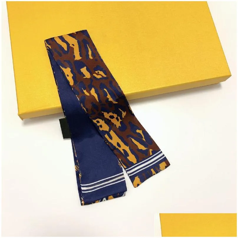 classic designer handbag scarf ladies headband fashion letters silk scarves tie size 8x120cm