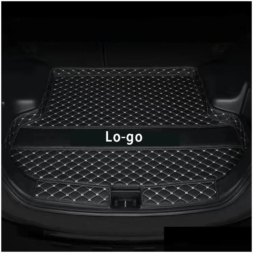 car leather trunk mat luggage compartment protection carpet for peugeot 4008 308 408 307 508l 3008 5008 interior accessories